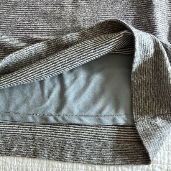 NWT VTG Pringle cashmere grey/white Aline skirt w/ elastic waistband - Picture 3 of 10